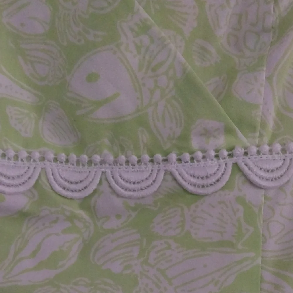 Lilly Pulitzer Green Floral Dress - Picture 2 of 4